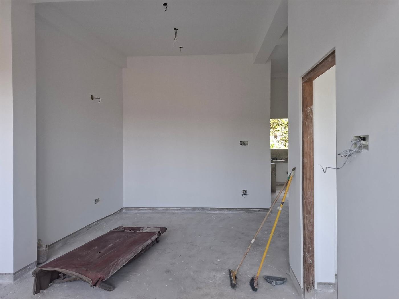 Interior painting work in progress